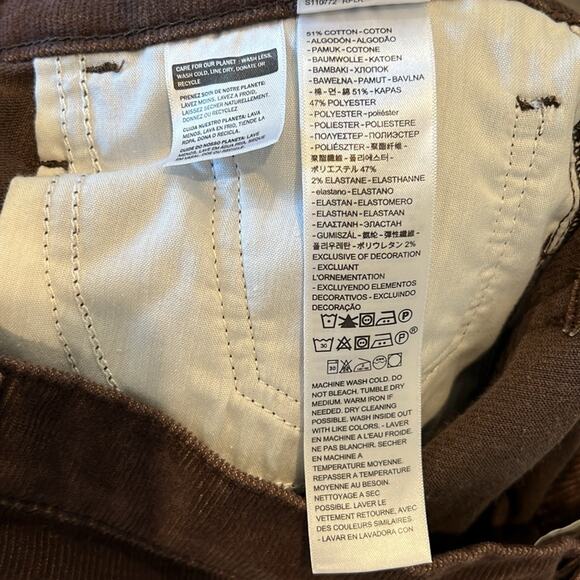 Levi's Wedgie Straight Brown Corduroy Pant Size 31 - Picture 11 of 11